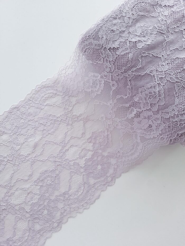 Passamaneria in pizzo elasticizzato per lingerie, tessuto in pizzo elastico per reggiseni - immagine 2