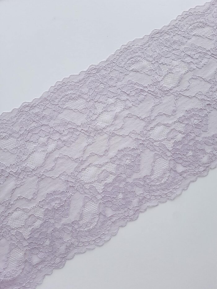 Passamaneria in pizzo elasticizzato per lingerie, tessuto in pizzo elastico per reggiseni - immagine 3