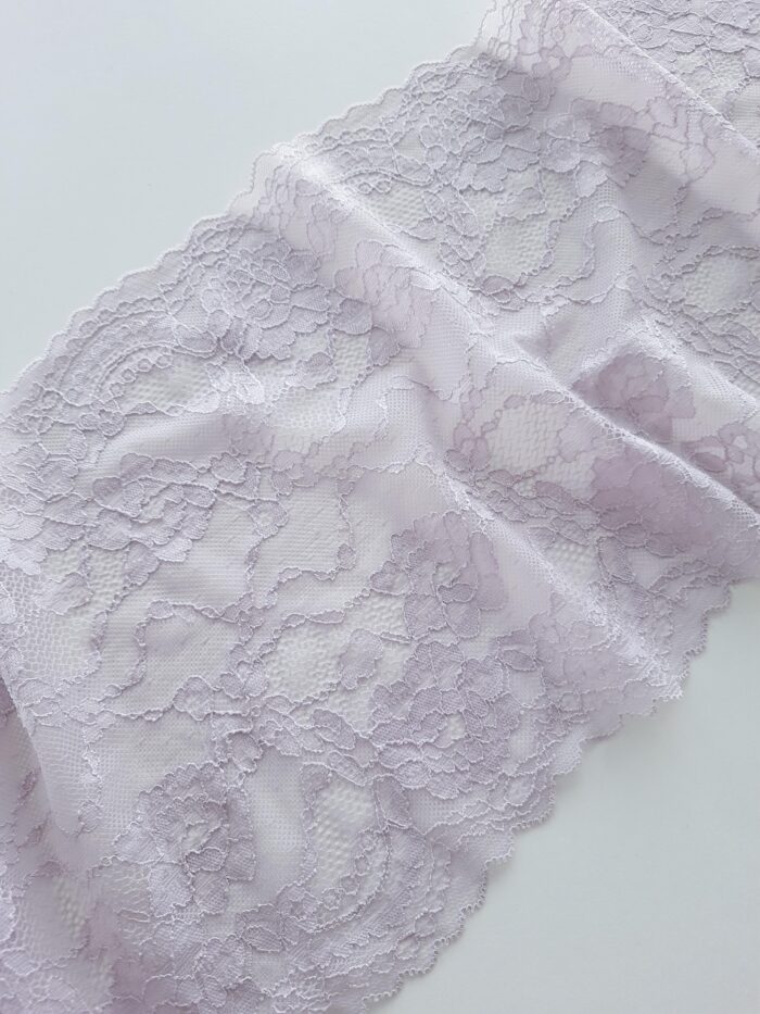 Passamaneria in pizzo elasticizzato per lingerie, tessuto in pizzo elastico per reggiseni - immagine 1