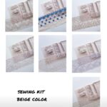 Kit de couture soutien-gorge + culotte couleur beige, kits DIY