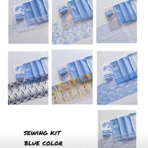 bra + panty sewing kit blue color, DIY Kits