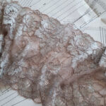 dentelle élastique pour la couture de lingerie, tissu en dentelle extensible pour la confection de soutiens-gorge