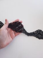 Cinta elástica estrecha negra, ancho 5,5 cm/1,96'' - Imagen 4