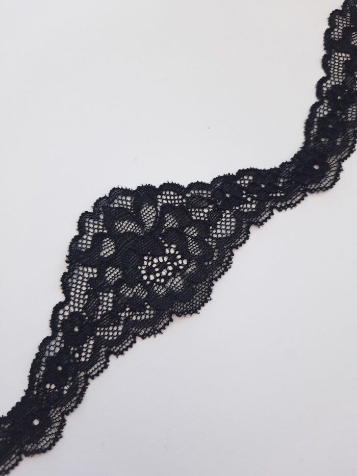 Cinta elástica estrecha negra, ancho 5,5 cm/1,96'' - Imagen 3