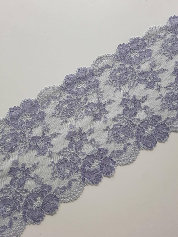 il_fullxfull.7618302522_iqfc.jpg lilac floral elastic lace trim for sewing lingerie, 19.5 cm/ 7.48" wide - Image 1