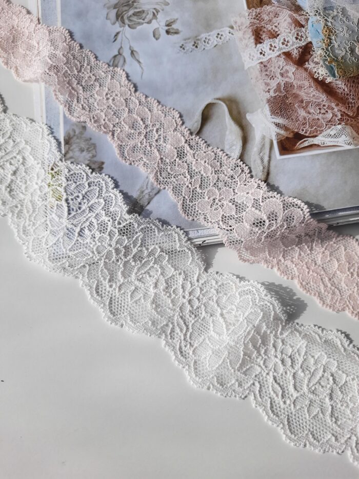 stretch lace trim, width 3,5 cm/ 1.37'' or 5 cm/1.96'' - Image 2