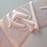 pizzo elastico rosa chiaro per cucire lingerie, altezza 23 cm