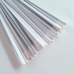 4 pcs flat steel boning for corsetry, length 30 cm