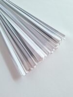 4 pcs flat steel boning for corsetry, length 26 cm