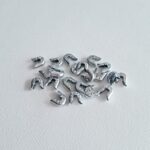 Puntas protectoras de acero de 4 mm para ballenas de corsé, terminales para corsetería, 10 uds.