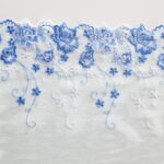 Embroidered lace remnants