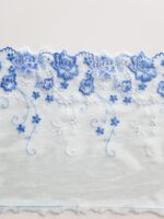 Embroidered lace remnants