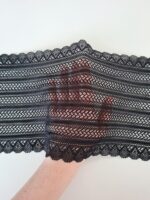 black elastic lace for sewing lingerie, lace fabric for bra making - Image 3