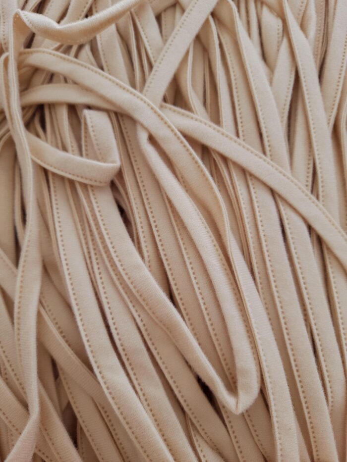 2 metros de funda para aros de sujetador color almendra, cinta de túnel para lencería - Imagen 1