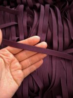 2 metri di elastico sottoseno 10 mm colore prugna, elastico per cucito lingerie - immagine 2