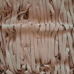 2 meters in sizes 10 mm almond color edge picot plush underband elastic, elastic for lingerie sewing