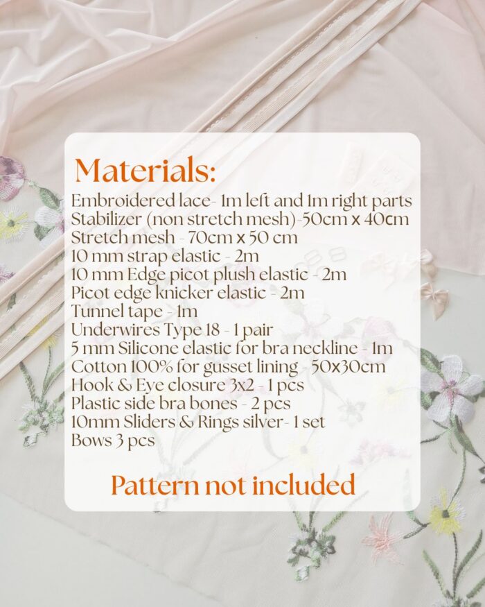 Complete Sewing Kit for BROADWAY & GALATA patterns (by Lingerie LVL) – Image 4