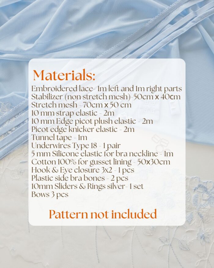 Complete Sewing Kit for LANTRY & IRGANDI patterns (by Lingerie LVL) – Image 3